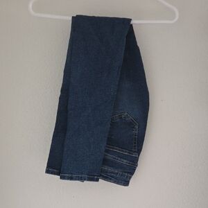 Mango Dark Blue Straight Leg Jeans